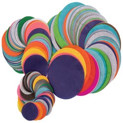 Image for Spectra Pre-Cut Tissue Paper Circles, Assorted Size and Colors, Pack of 2250 from School Specialty