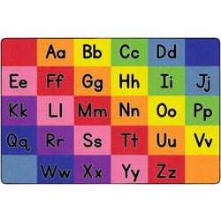 Image for Childcraft ABC Furnishings Rainbow Alphabet Carpet, 8 x 12 Feet, Rectangle, Primary from School Specialty