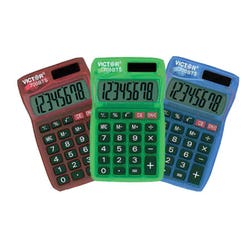 Image for Victor 700BTS 8-Digit Solar/Battery Pocket Calculator, Assorted Translucent Colors from School Specialty