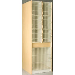 Image for Stevens I.D. Systems 7 Compartment Instrument Storage, Grille Doors, 27 x 40 x 84 Inches from School Specialty