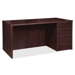 Image for Lorell Prominence Laminate Desk, Full Right Pedestal, 72 x 36 x 29 Inches, Espresso from School Specialty