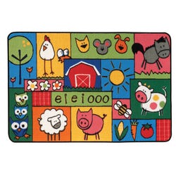 Image for Carpets for Kids KID$Value Old MacDonald's Farm Carpet, 4 x 6 Feet, Rectangle from School Specialty