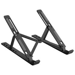Image for Data Accessories Adjustable Laptop Stand, 5-1/2 x 6-1/2 x 9-1/2 Inches, Black from School Specialty