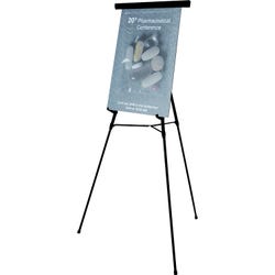 Image for Bi-silque MasterVision Heavy-duty Display Easel, Telescoping, Lightweight, 63 x 28-1/2 x 32 Inches, Black Frame from School Specialty