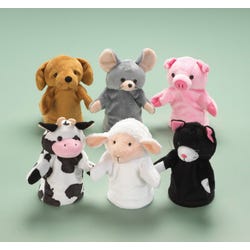 Image for Childcraft Farm Animal Puppets for Kids, 8-1/2 Inches, Set of 6 from School Specialty