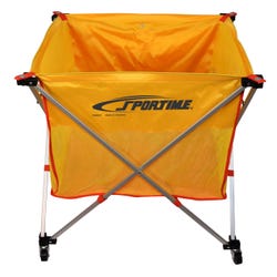 Image for Sportime Fold-A-Cart with Yellow Nylon Bag, 30 x 26 x 26 Inches from School Specialty