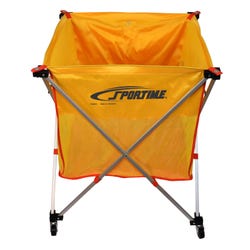Image for Sportime Fold-A-Cart with Yellow Nylon Bag, 30 x 26 x 26 Inches from School Specialty