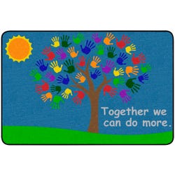 Image for Childcraft Together Tree Carpet, 10 Feet 6 Inches x 13 Feet 2 Inches, Rectangle from School Specialty