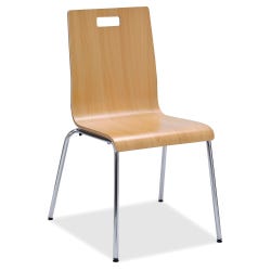 Image for Lorell Bentwood Cafe Chair, 21 x 20-1/2 x 34 Inches, Natural, Set of 2 from School Specialty