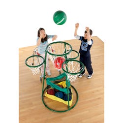 Image for FlagHouse Adjustable Multi-Ring Basketball Stand from School Specialty
