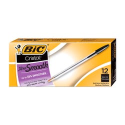 Image for BIC Cristal Stic Ballpoint Pen, 1.0 mm Medium Tip, Black, Pack of 12 from School Specialty