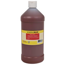 Image for School Smart Washable Finger Paint, Brown, 1 Quart Bottle from School Specialty