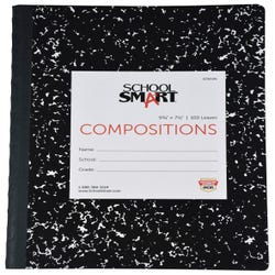 Image for School Smart Wide Ruled Composition Book, 9-3/4 x 7-1/2 Inches, 100 Sheets from School Specialty