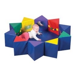 Children's Factory Multi-Activity Pentagon 3 Piece Set, Primary Colors, 54 x 54 x 12 Inches 1427840