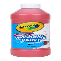 Image for Crayola Washable Paint, Red, Pint from School Specialty