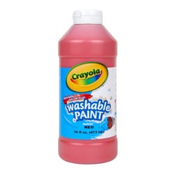 Image for Crayola Washable Paint, Red, Pint from School Specialty