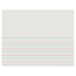 School Smart Red & Blue Storybook Paper, 5/8 Inch Ruled Long Way, 11 x 8-1/2 Inches, 500 Sheets 085321