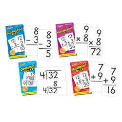 Image for Trend Enterprises Math Operations Flash Cards Pack, Set of 4 from School Specialty