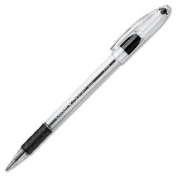 Image for Pentel R.S.V.P. Refillable Ballpoint Pen, 0.7 mm Fine Tip, Black Ink, Clear Barrel, Pack of 12 from School Specialty