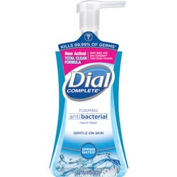 Dial Anti-Bacterial Foaming Hand Soap, 7.5 oz, Spring Water, Item Number 1446015