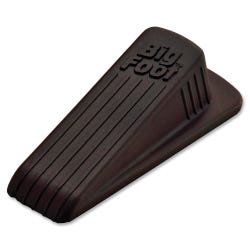 Image for Master Caster Big Foot Extra-Wide Non-Skid Doorstop, 2-1/4 in W X 4-3/4 in D X 1-1/4 in H, Vulcanized Rubber, Brown from School Specialty