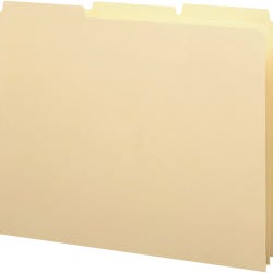 Image for Smead Filing Guides with Blank Tabs, Letter, 1/3 Cut Tab, Manila, Pack of 100 from School Specialty