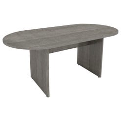 Image for Classroom Select Oval Conference Table, Top and Base, Weathered Charcoal, 72 x 36 x 29-1/2 Inches from School Specialty