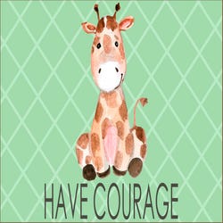 Image for Childcraft Nursery Courageous Giraffe Carpet, 5 x 8 Feet, Rectangle from School Specialty