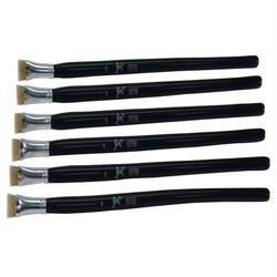 Image for Sax Phoenix Golden Synthetic Long Handle Brushes, Flat, Size 2, Pack of 6 from School Specialty