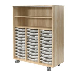 Image for Fleetwood Designer 2.0 Cabinet, 42 x 20 x 68 Inches, 30 Trays Included, 1 Shelf, No Door from School Specialty