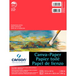 Image for Canson Paper Canvas Pad, 9 x 12 in, White, 10 Sheets/Pad from School Specialty