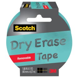 Image for Scotch Dry Erase Removable Tape, 1.88 Inches x 5 Yards, Blue from School Specialty