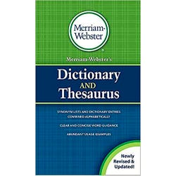 Merriam-Webster's Dictionary And Thesaurus, Hardcover 2041351