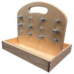 Image for Abilitations Hardware Dexterity Board, 12-1/4 x 9 x 12 Inches, Wooden from School Specialty