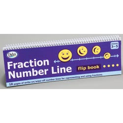 Image for Didax Fraction Number Line Flip Book from School Specialty