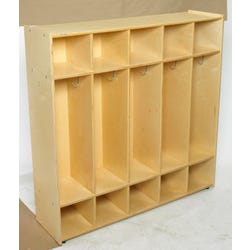 Image for Childcraft ABC Furnishings 5-Section Coat Locker, 48 x 13 x 48 Inches from School Specialty
