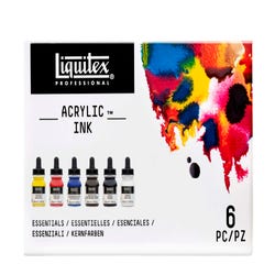 Liquitex Acrylic Ink, 1 Ounce, Assorted Colors, Set of 6 Item Number 2091287