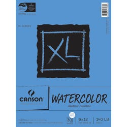 Image for Canson XL Watercolor Pad, Wireless, 9 x 12 Inches, 140 lb, 30 Sheets from School Specialty