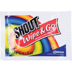 Image for Shout Wipe-And-Go Instant Stain Remover Wipe, White, Pack of 80 from School Specialty