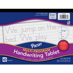 Image for Pacon Multi-Program Handwriting Tablet, 10-1/2 x 8 Inches, Grades PreK-K, 40 Sheets from School Specialty