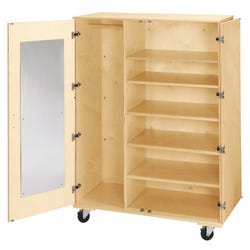 Image for Classroom Select Mobile Teacher Storage, Adjustable Shelves and Small Rod, 48 x 24 x 67 Inches from School Specialty