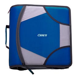 Image for Case·it Zipper Binder with 5 Tab Files, D-Ring, 4 Inches, Midnight Blue from School Specialty