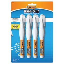 Image for BIC Wite-Out Shake 'n Squeeze Correction Pen, 8 ml, Pack of 4 from School Specialty