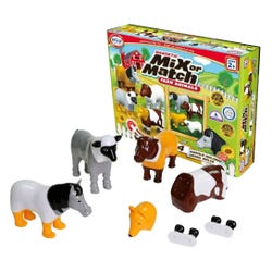 Image for Popular Playthings Mix or Match Animals, Farm Animals, Set of 16 from School Specialty