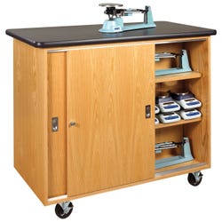 Image for Diversified Woodcrafts Mobile Balance Storage Cabinet, 48 W x 24 D x 40 H in from School Specialty
