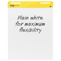 Post-It Self-Stick Easel Pad, 25 x 30 Inches, Unruled, White, 30 Sheets, Pack of 2 Item Number 1437330