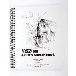 Image for Sax 100 Artist's Sketchbook, 80 lb, 11 x 14 Inches, White from School Specialty