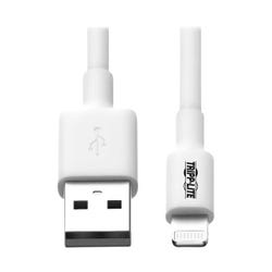 Image for Tripp Lite USB-A to Lightning Sync/Charge Cable (M/M), White from School Specialty