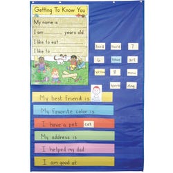 Image for School Smart Pocket Chart Plus, 52 x 34 Inches from School Specialty