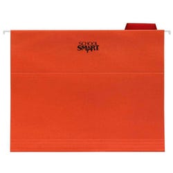 Image for School Smart Hanging File Folders, Letter Size, 1/5 Cut Tabs, Red, Pack of 25 from School Specialty